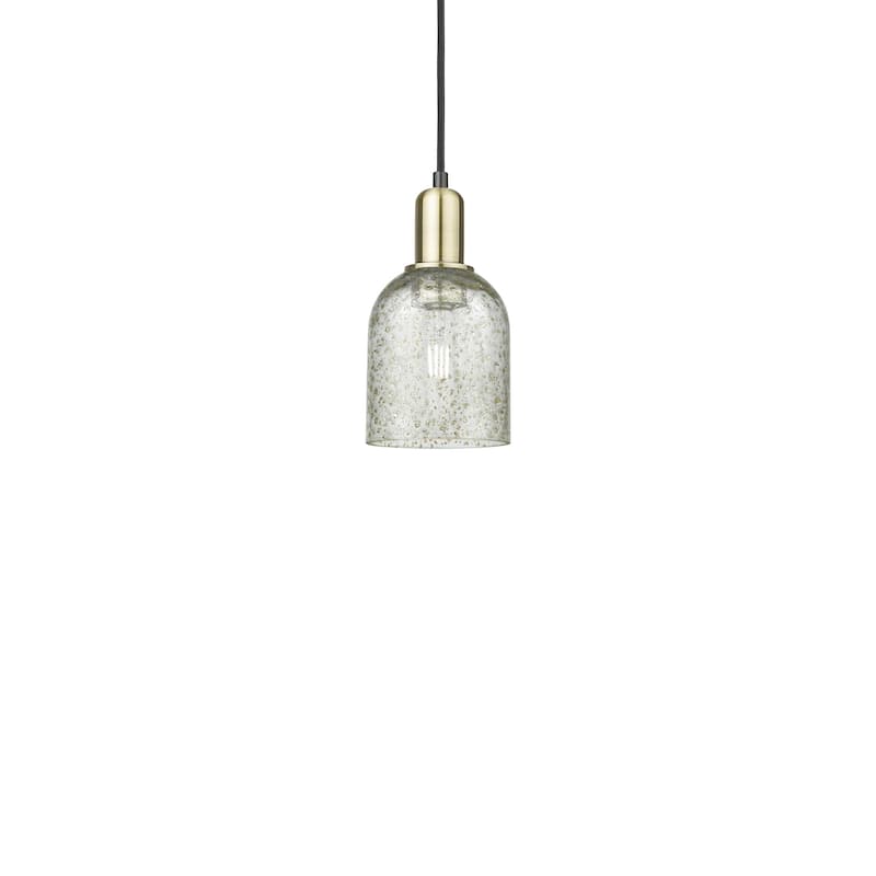 Innovations Lighting 716-1P-10-5 Caledonia Pendant Caledonia 5" Wide - Black Antique Brass / Mica