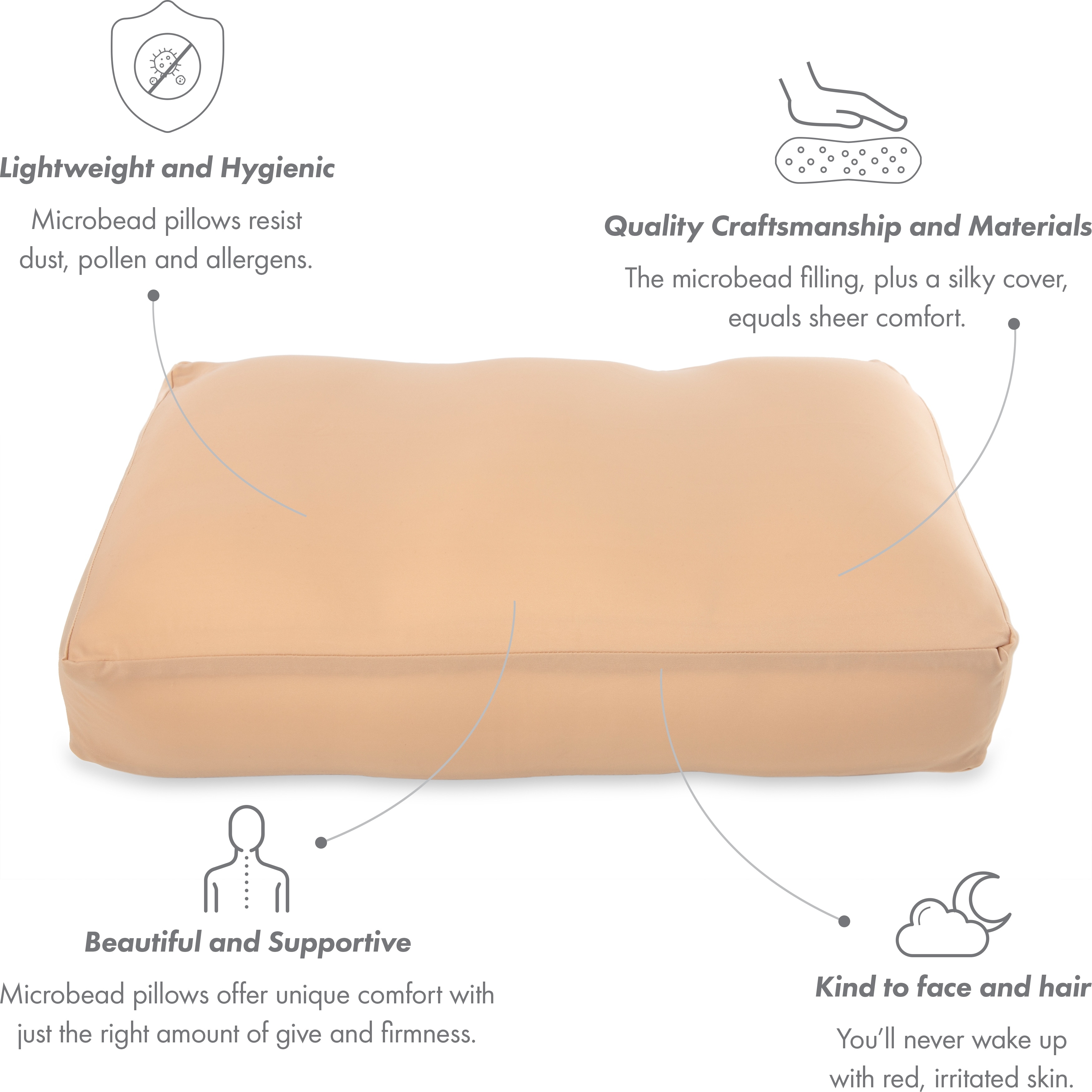 Microbead pillow bed deals bath and beyond