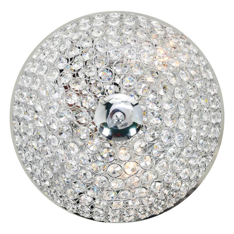 Globe 3 Light Bowl Flush Mount With Chrome Finish