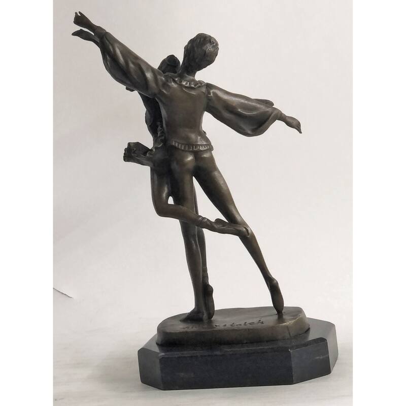 Hot Cast Original Depict Two Beautiful Ballerina Bronze Sculpture Marble Statue