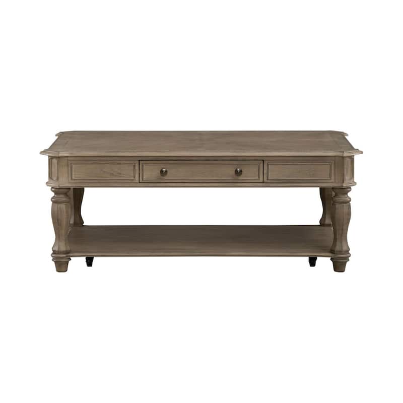 Magnolia Manor Weathered Bisque Rectangular Cocktail Table