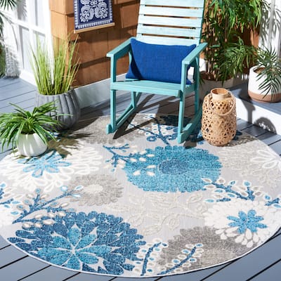SAFAVIEH Cabana Lilah Indoor/ Outdoor Waterproof Patio Floral Rug
