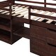 preview thumbnail 57 of 55, Contemporary Design Twin size Loft Bed with Two Shelves and Two drawers, Unique Quality Assurance, Solid Construction,聽