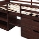 preview thumbnail 17 of 55, Multifunctional Design Loft Bed with Two Shelves and Two Drawers, Maximized Storage Space, Twin Size