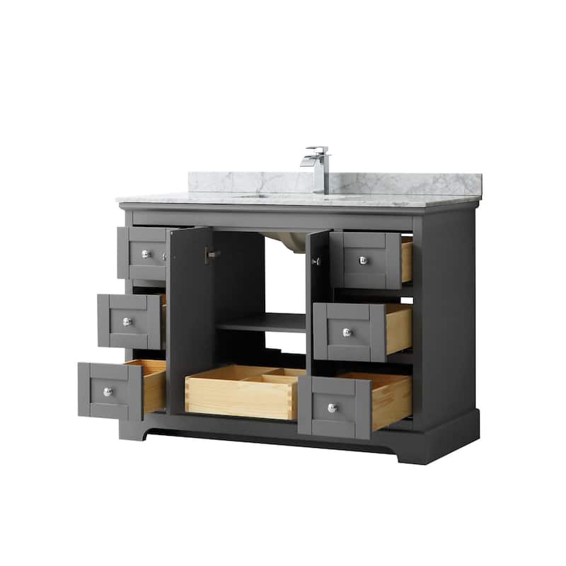 Wyndham Collection Avery 48" Free Standing Single Basin Vanity Set