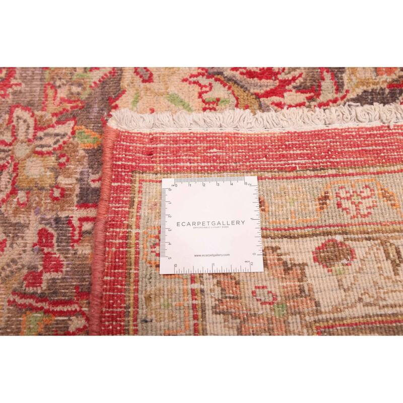 ECARPETGALLERY Hand-knotted Antalya Vintage Red Wool Rug - 9'7 x 12'4