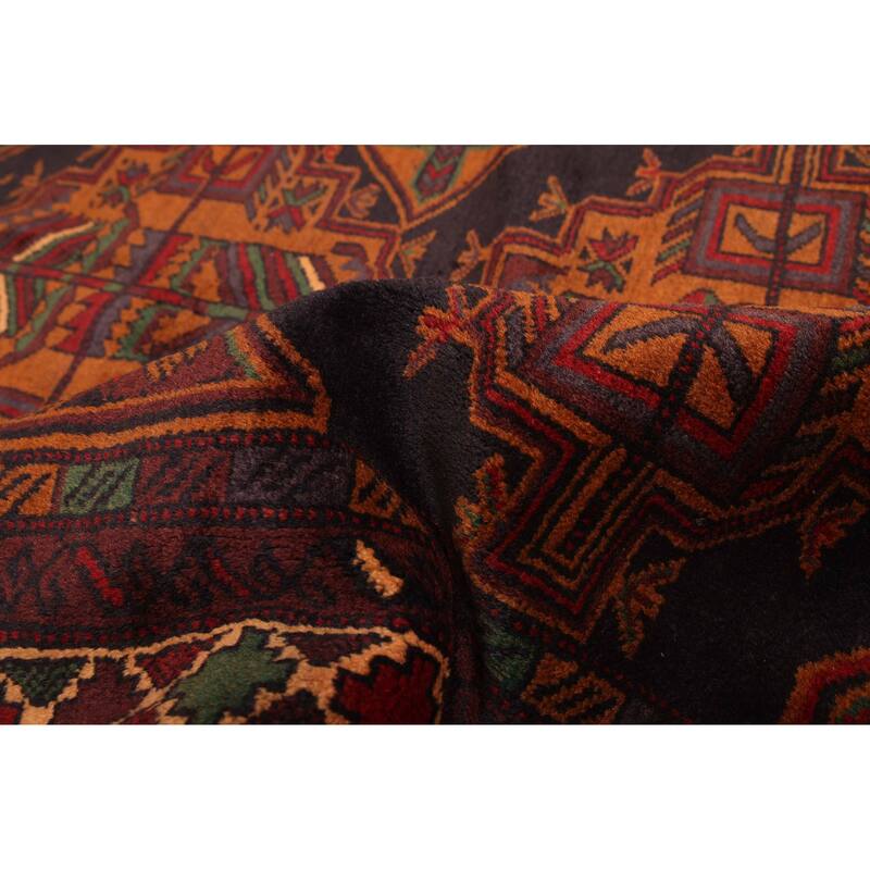 ECARPETGALLERY Hand-knotted Teimani Black, Brown Wool Rug - 3'7 x 6'1