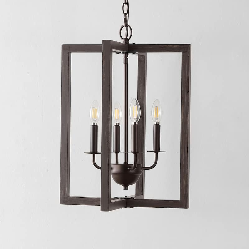 SAFAVIEH Lighting Zoraida 16" Modern & Contemporary Pendant (4-Bulb) - 16" W x 16" D x 79" H