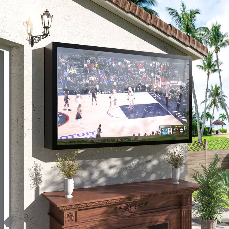 VEIKOUS 43" Outdoor TV Enclosure Weatherproof, Full Motion TV Bracket, All-Weather Protection - 53 inch