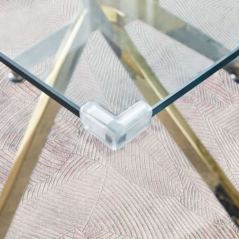 Tempered Glass Top Dining Table