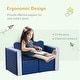preview thumbnail 12 of 12, Kids 2-in-1 Sofa Sets - 31.5"L x 15.75"D x 19.75"H