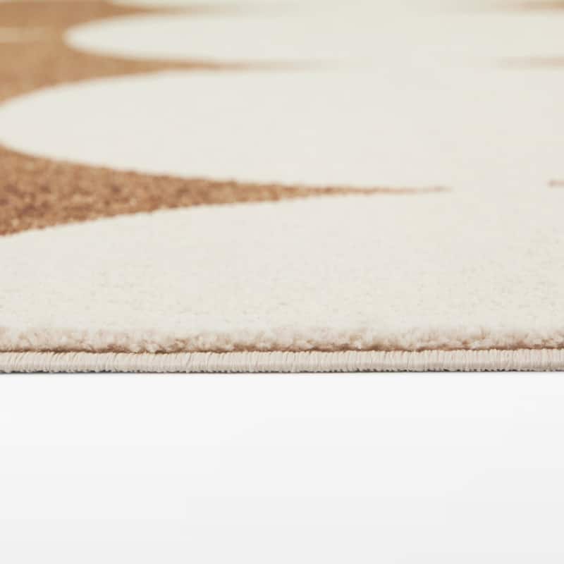 Leto Retro Geometric Area Rug