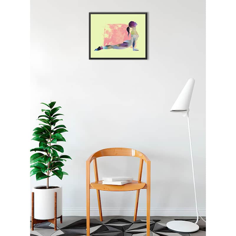 Upward Facing Dog Sun by Tim Parker Framed Art Poster - 24 x 19.2 Inch