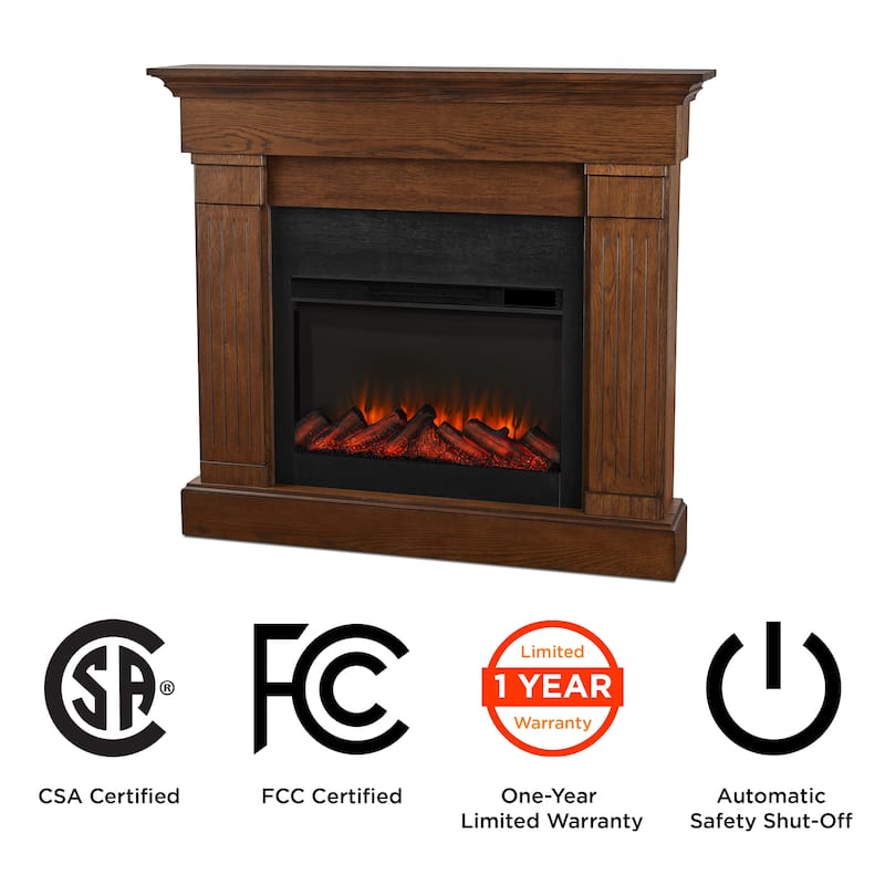 Crawford 48" Slim Electric Fireplace by Real Flame