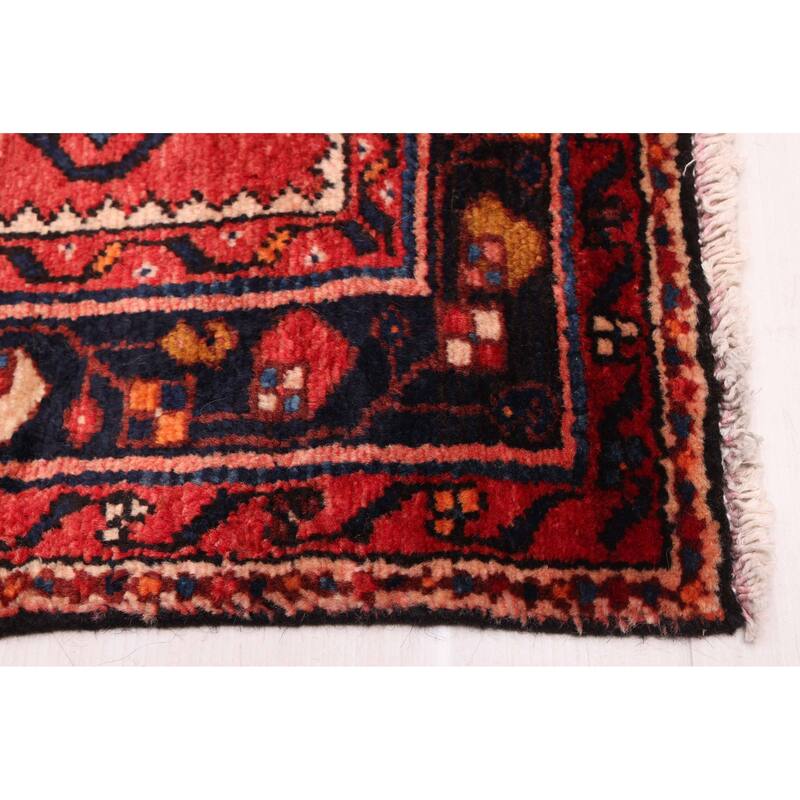 ECARPETGALLERY Hand-knotted Andelz Red Wool Rug - 2'9 x 9'10