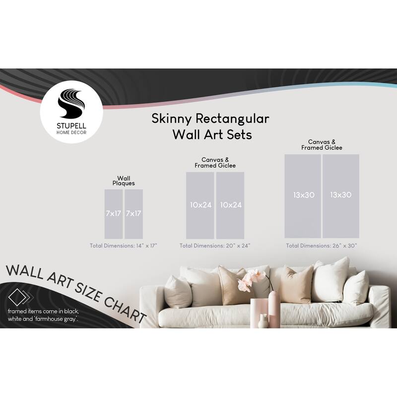 Stupell Flamingos & Topical Plants 2 Piece Canvas Wall Art Set Design by Kim Allen