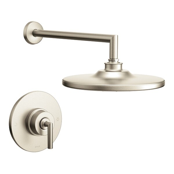 Moen TS22002 Arris Single Handle Posi-Temp Pressure Balanced Shower Trim with Rain Shower Head (Less Valve)