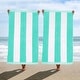 preview thumbnail 40 of 48, Cabana Stripe Oversized Cotton Beach 2 Piece Towel Set by Superior Mint