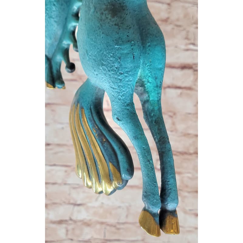 Special Patina Abstract Modern Artwork Rearing Horse Bronze Sculpture