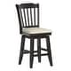 preview thumbnail 18 of 61, Eleanor Slat Back Wood Swivel Stool by iNSPIRE Q Classic Antique Black - Counter Height