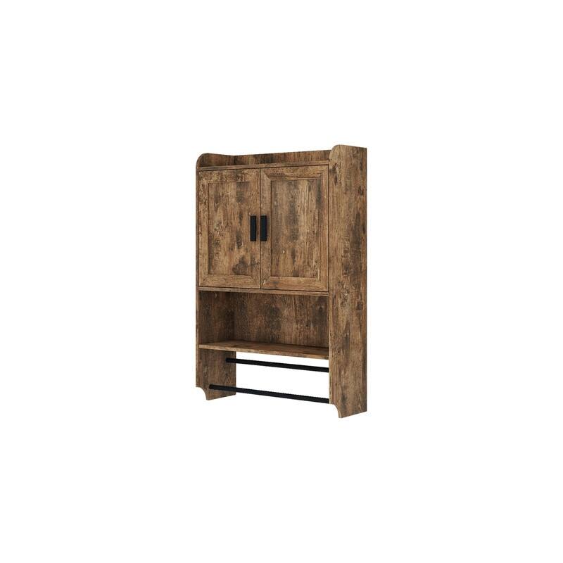 Wall Cabinet For Bathroom,Storage Cabinet with Doors and Shelves,Over The Toilet Storage Cabinet