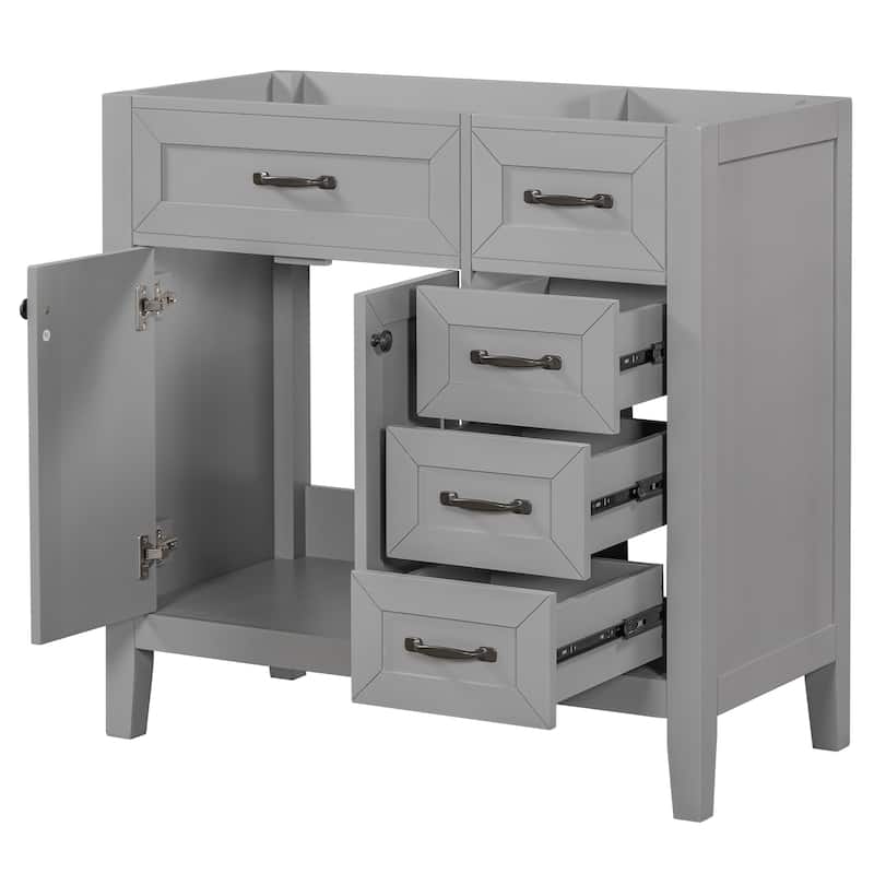 36" Bathroom Vanity without Sink,Bathroom Cabinet with Drawers