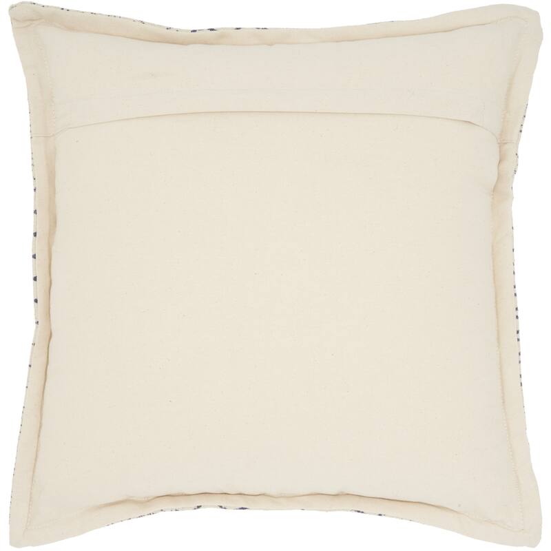 HomeRoots Indigo And Ivory Geometric Throw Pillow