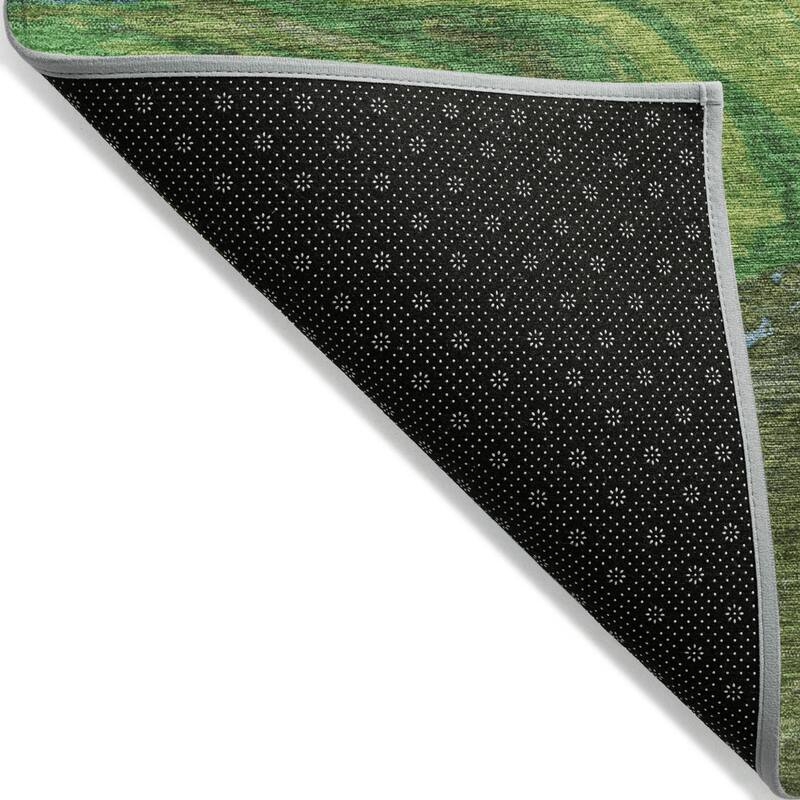 HomeRoots Abstract Transitional Rectangle Outdoor Rug