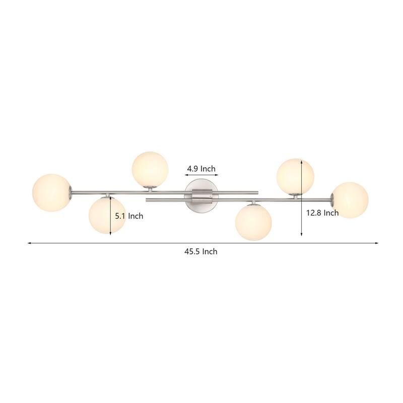 Acroma 6 - Light Modern/Contemporary Vanity Light - 6-light