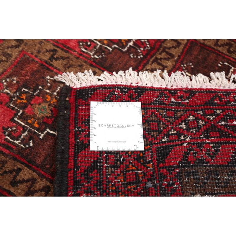 ECARPETGALLERY Hand-knotted Baluch Red Wool Rug - 3'5 x 6'0