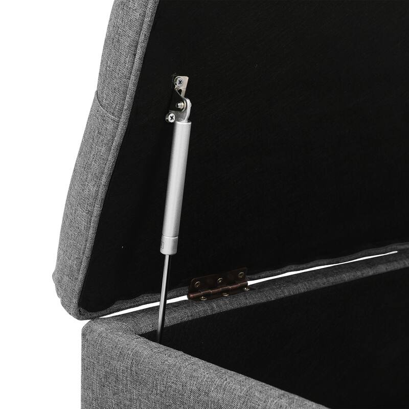 Tufted Upholstered Storage Bench Ottoman with Hidden Storage for Bedroom, or Living Room