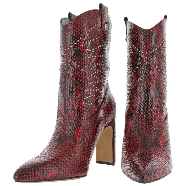 jessica simpson red cowboy boots