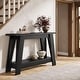preview thumbnail 22 of 22, 41.3 Inches Farmhouse Console Table, 2 Tiers Wooden Entryway Table