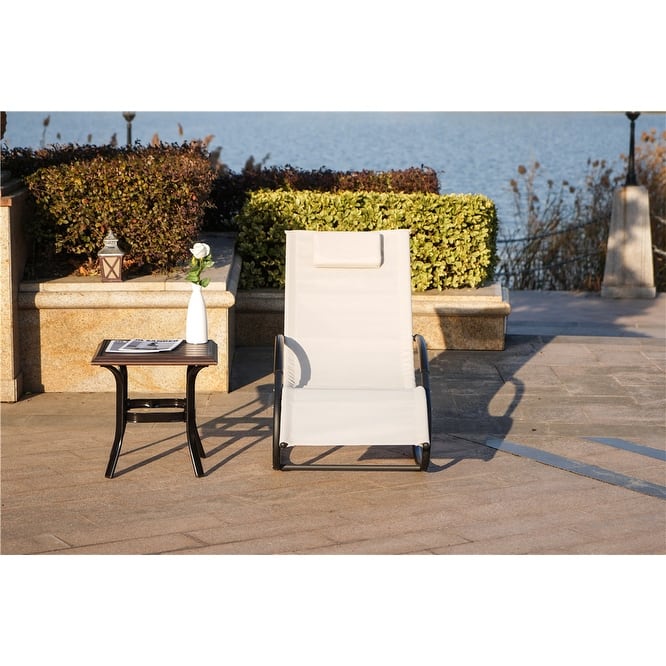 Outdoor Iron Rocking U-shaped Lounge Chair
