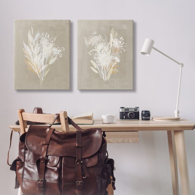 Stupell Natural Herb Impression Canvas Wall Art Design By Susan Jill (Set of 2)