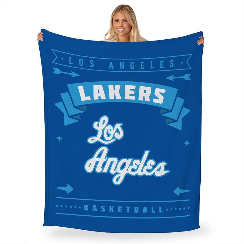 NBA Hardwood Classic Lakers Silk Touch Throw