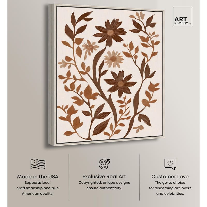 Sepia Sepal III Canvas by Art Remedy