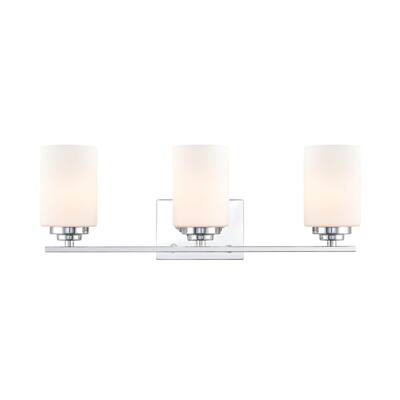 Millennium Lighting Durham 3 Light Bathroom Vanity Light with Frost Glass Shades
