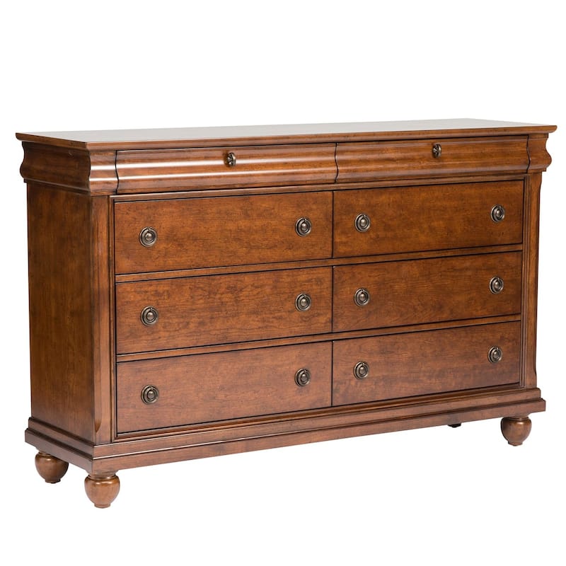 Rustic Traditions Rustic Cherry 8 Drawer Dresser
