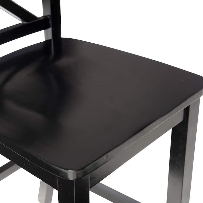 Amravati Wooden X-Back 24-Inch Counter Stool