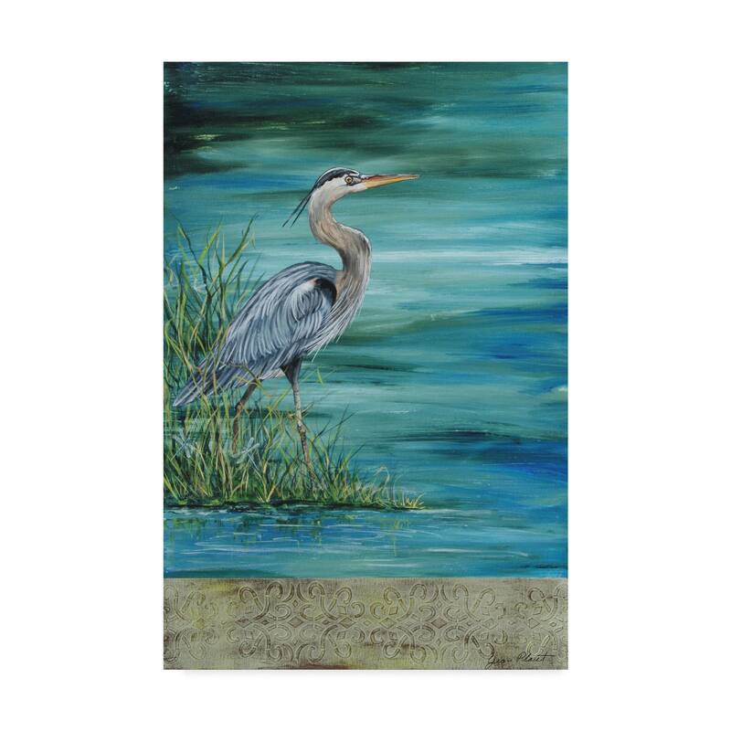 Jean Plout 'Great Blue Heron' Canvas Art