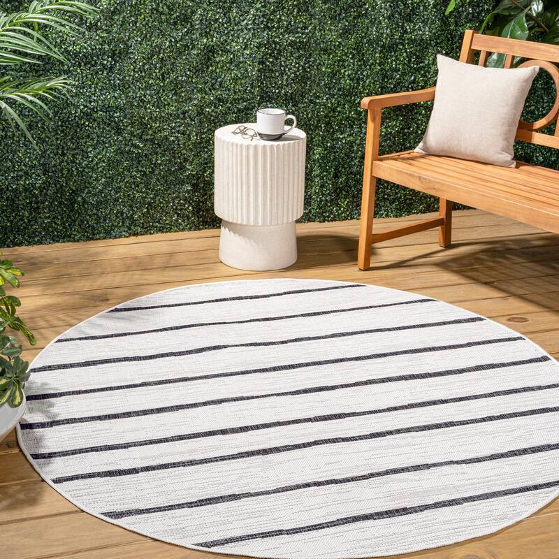 JONATHAN Y Andratx Berber Stripe Indoor/Outdoor Area Rug