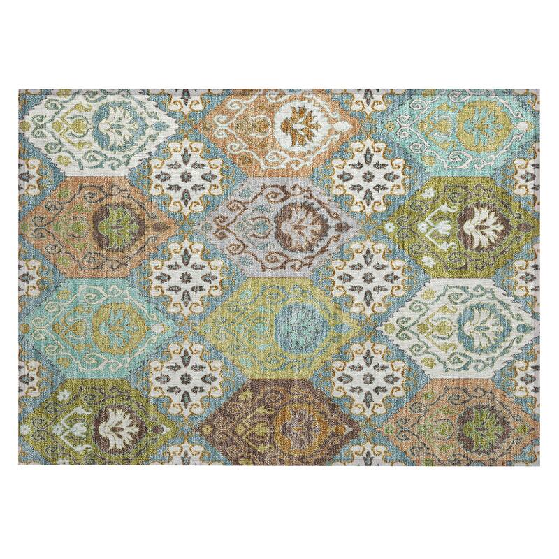 Machine Washable Indoor/ Outdoor Global Bayfield Chantille Rug