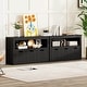 preview thumbnail 38 of 42, Costway Storage Cabinet 3 Drawer Chest w/Wheels Large Storage Cube - See Details