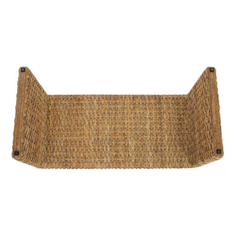 NPD Furniture Vaine Bohemian Woven Abaca Coffee Table or End Table