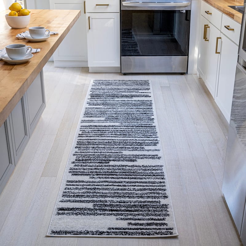 JONATHAN Y Aksil Modern Berber Stripe Area Rug