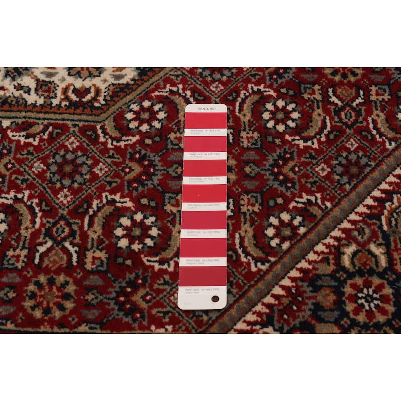 ECARPETGALLERY Hand-knotted Bijar Red Wool Rug - 6'6 x 7'11