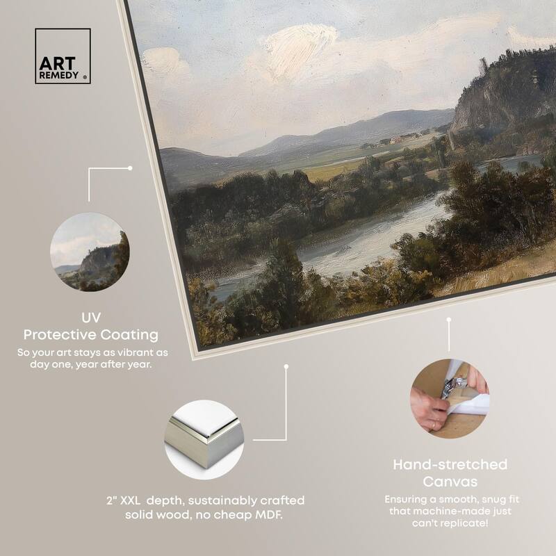 Hilltop Tower View I Canvas by Art Remedy