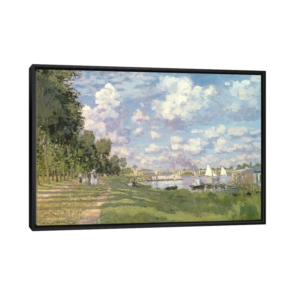 iCanvas "The Marina at Argenteuil, 1872 " by Claude Monet Framed Canvas Print