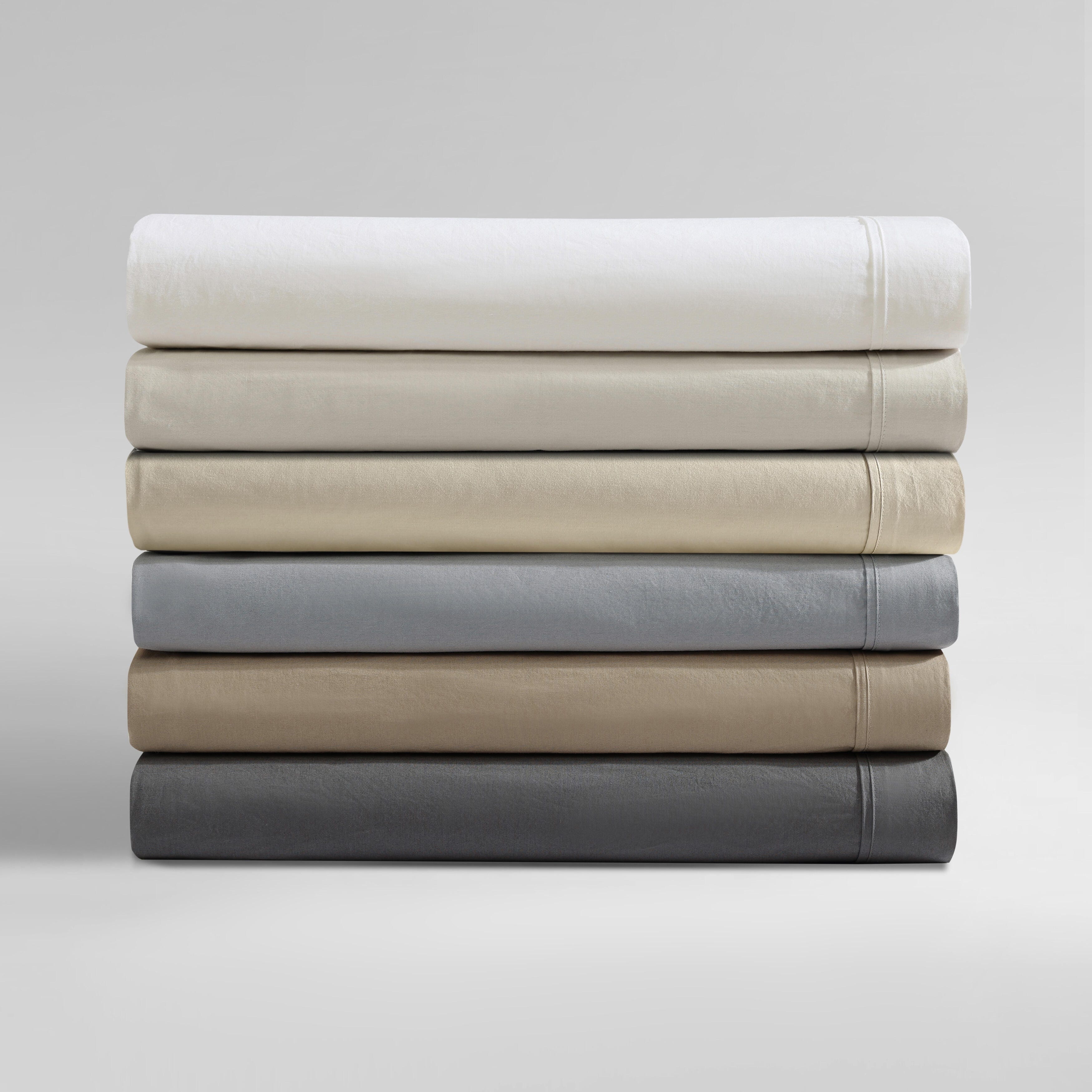 Calvin Klein Washed Cotton Percale Sheet Set Bed Bath Beyond 39524462